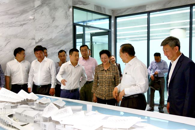 集團(tuán)領(lǐng)導(dǎo)赴三亞海棠灣國際免稅城考察調(diào)研（圖）