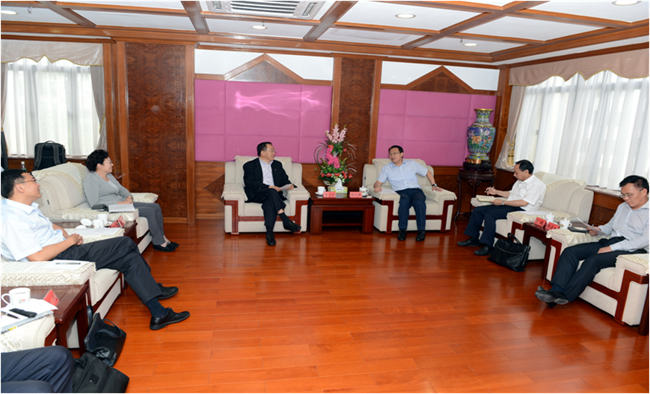 張學武董事長、姜巖總經(jīng)理會見珠海市委書記郭元強并調(diào)研珠海海泉灣（圖）